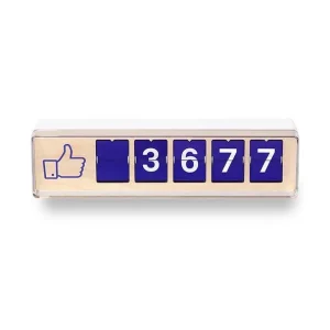 Smiirl Real-Time Facebook Like Counter - 5 cifre | Køb i dag