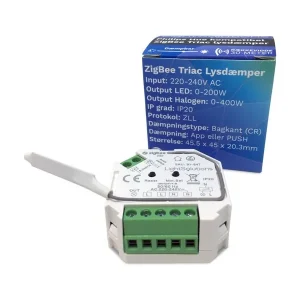 Få tilbage - Mini ZigBee Triac Lysdæmper - 200W