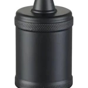 Kundernes favoritter | SOMMER OUTLET - Halo Design - Raw Metal Fatning - Sort Ø5cm