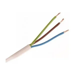 Downlightkabel - Hvid - 230V - 3x1,5mm2 - 90gr - Bedste pris