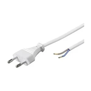 Hurtig afsendelse | Hvid ledning - 1,5m - med stikprop