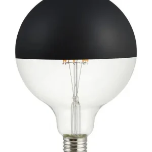 Bedste pris | E27 - SPL Premium Topforspejlet Globe - Sort - Ø 125mm - 2500K - CRI 93 - Dæmpbar