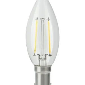 Skarp pris - Ba15d - SPL Candle - Klar - 250lm - 2500K - CRI 93 - Dæmpbar