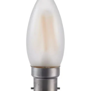 Ekstra rabat - Ba22d - SPL Candle - Frosted - 380lm - 2500K - CRI 93 - Dæmpbar