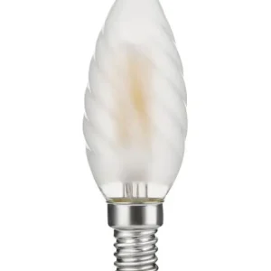 Bestseller | SOMMER OUTLET - E14 - SPL Twisted Candle - Frosted - 320lm - 2500K - CRI 95 - Dæmpbar