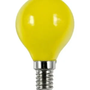 E14 - SPL Party Color Filament Krone - Gul - 60lm | Anbefalet valg