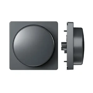 Hurtig levering - Front til ZigBee dreje lysdæmper - Koksgrå