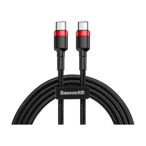 Køb i dag - Baseus - USB-C PD Cafule Kabel 2.0 QC 3.0 60W 1m (sort og rød)