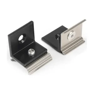 Bedste pris | Beslag til LED Profil - Model U5 - Sort - 20 stk