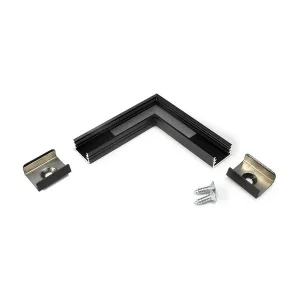 Bestil online - Vinkel til LED Profil SLIM8 - 90° - Sort