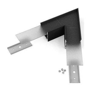 Vinkel til LED Profil VARIO30-02 - 60° - Sort - Toppris