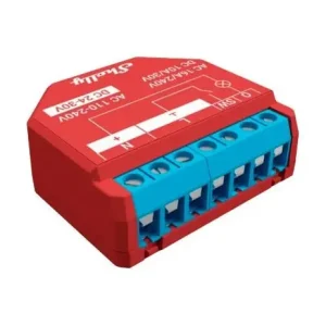 Shelly - Plus 1Pm - Wi-Fi Relæ Med Effektmåling (24VDC/230VAC) | Netop tilføjet