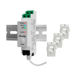 Outlet - Shelly - Pro 3Em 120A - Wi-Fi 3-Faset Energimåler, 120A