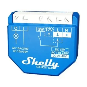 Shelly - Qubino Wave 1 - Z-Wave Relæ Med Potentialfrit Kontaktsæt (12-48VDC/230VAC) | Køb nu