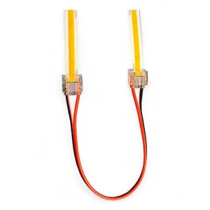 Dobbelt SmartClip til 10mm COB LED Bånd m. 15cm ledning - 5-pak | Næsten udsolgt