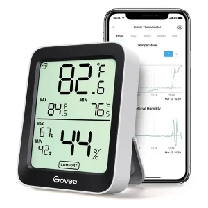 Govee - Bluetooth Thermometer Hygrometer with Screen - Tilbuddet slutter snart
