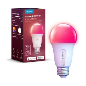 Govee - WiFi & Bluetooth Smart Light Bulb - E27 - 800lm - På lager