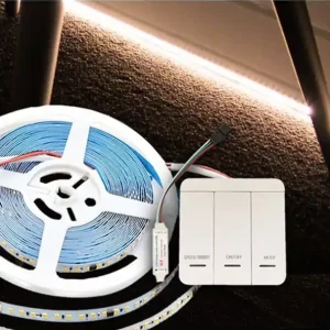 V-Tac 10W/m LED strip IC løbelys - 10m - inkl. kontroller - 24V - 3000K - Topkvalitet