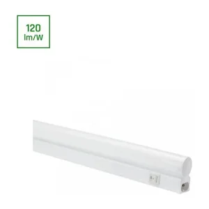 Bedste pris - Spectrum - Under-skabsbelysning T5 - 4W - 230V - 120° - IP20 - Hvid - 400lm - RA80 - Kold hvid