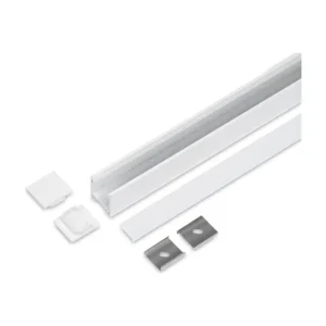 Aluminiumsprofil - Model L - 20mm LED strip - Hvid | Bestil direkte