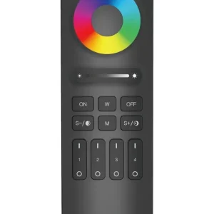 Outlet - Miboxer - Fjernbetjening - Sort - RGB-CCT - 4 Zoner - 2.4GHz RF