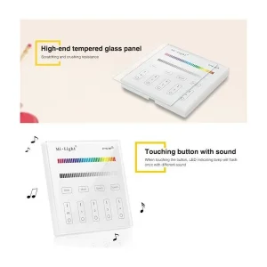Ekspreslevering | Miboxer - Fjernbetjening - RGB-W - 4 Zoner