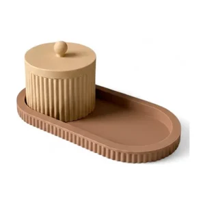 Bestil i dag | Simiu - ROYAL TRAY - Beige/Mokka - 21cm