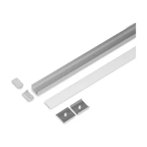 Aluminiumsprofil - Model U - 14.6mm LED strip - Alu - Begrænset lager