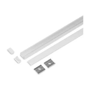 Meget populær | Aluminiumsprofil - Model U - 14.6mm LED strip - Hvid