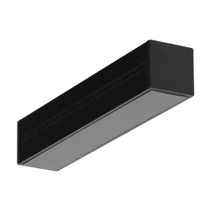 Hurtig afsendelse | Aluminiumsprofil - Model M - 16.4mm LED strip - Sort