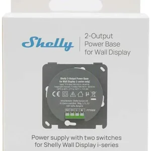 Shelly - 2-Output PowerBase f Wall Display | Begrænset antal