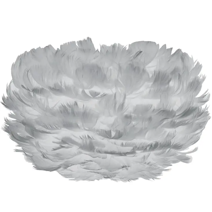 Umage Eos fjerlampeskærm, grå, Ø22 cm | Køb online