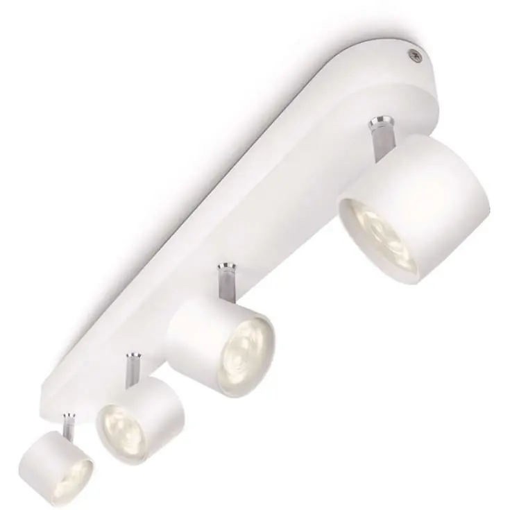 Topkvalitet - Philips myLiving Star spotlampe, 4 spots, hvid