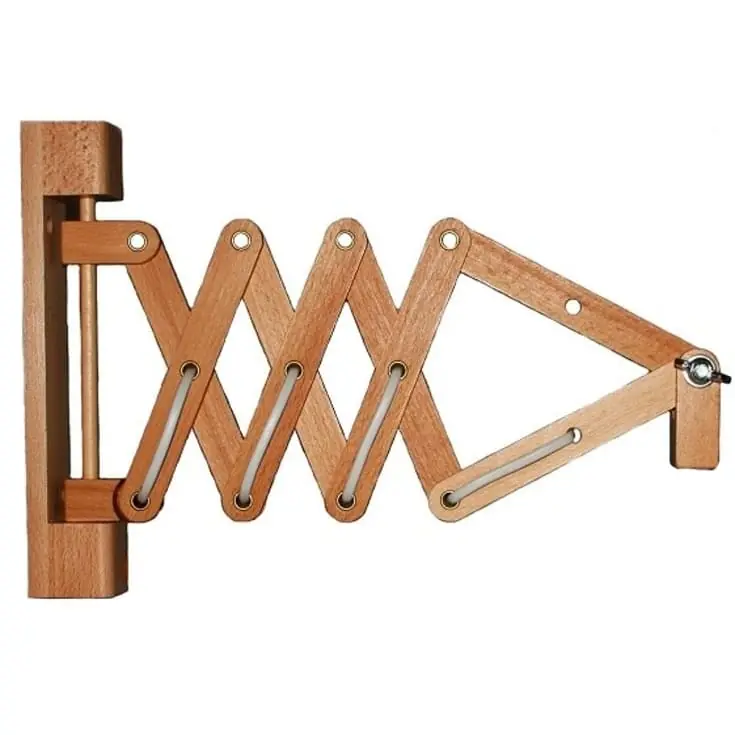 Tilbudspris | Alpe Design Sax sakselampe, mørkt træ, kun arm