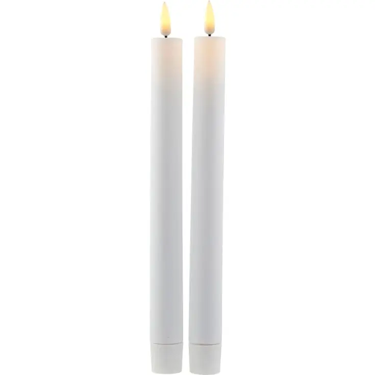 Sirius Sille LED kronelys, batteri, hvid | Bestil i dag