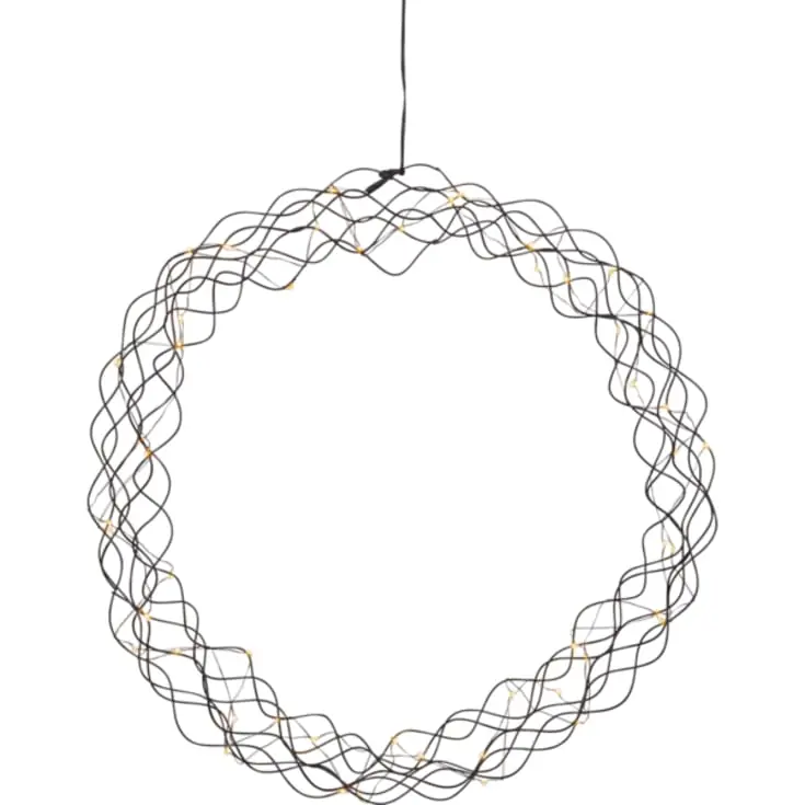 Næsten udsolgt - 4 stk Star Trading Curly juledekoration, Ø48 cm, sort
