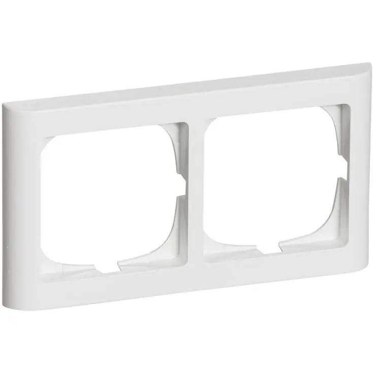 Topprodukt | LK Fuga Softline 63 ramme, 2x1 modul, vandret, hvid