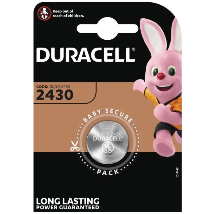 Duracell CR2430 batteri, 1 stk. - Rabat
