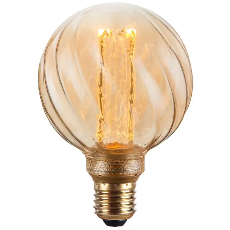 Bedste pris | Halo Design Colors Twist E27 globepære, 3-trins dæmp, 4,5W, Ø9,5 cm