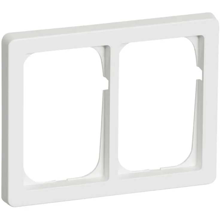 LK Fuga Baseline 63 ramme, 2x1,5 modul, vandret, hvid | Begrænset lager