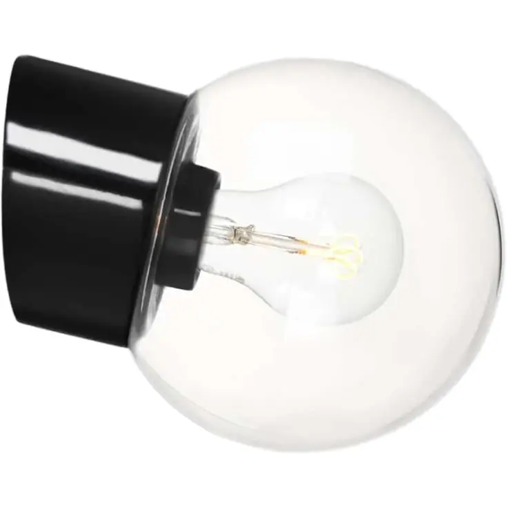 Ifö Electric Classic Globe væglampe, Ø15 cm, sort - Populær