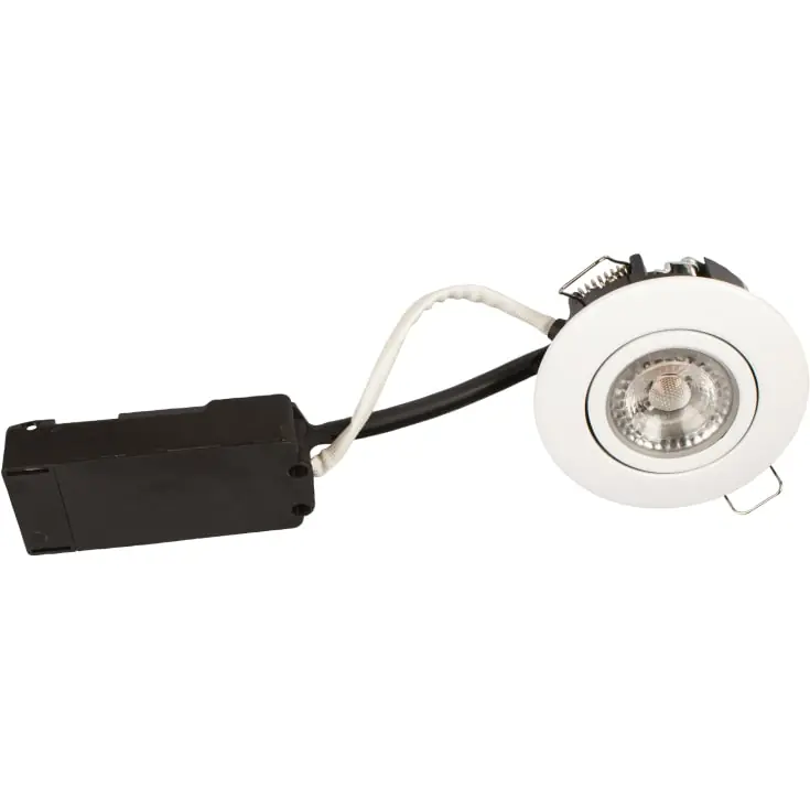 Bedste pris | Scan Products Luna Low Profile indbygningsspot, 4000K, mat hvid