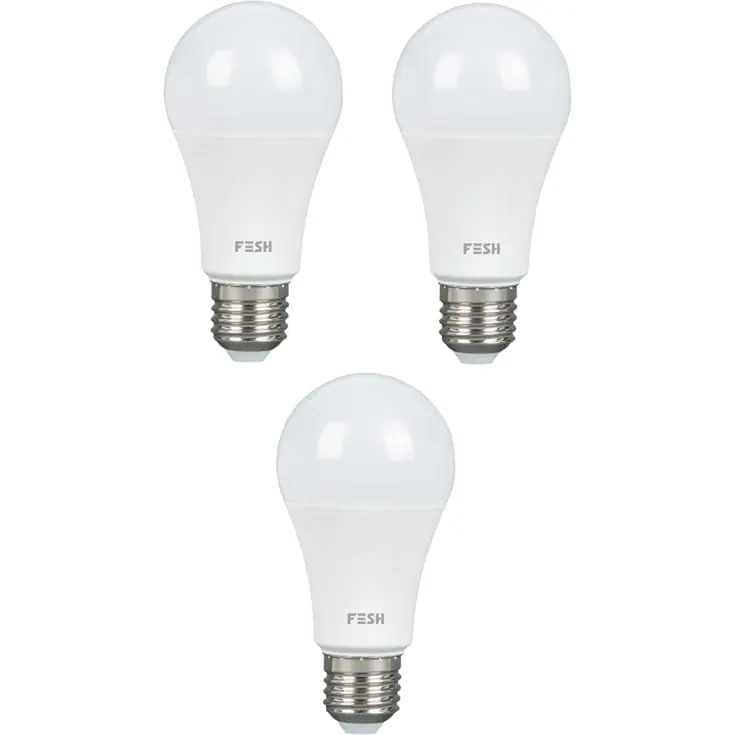 Kun få tilbage - Fesh Smart E27 standardpære, 2700-6500K, 9W, 3-pak