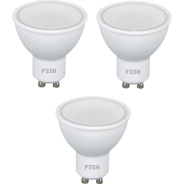 Mest solgt - Fesh Smart GU10 spotpære, 2700-6500K, 5W, 3-pak