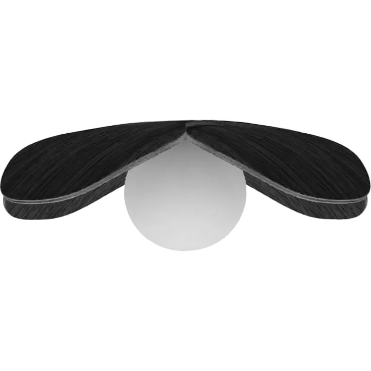 Umage Forget Me Not lampeskærm, sort træ, Ø19 cm | Køb direkte
