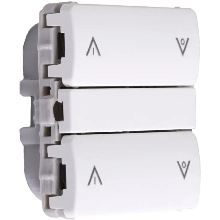 Smartkontakten Zigbee batteritryk til LK Fuga, op/ned, hvid | Direkte fra producenten
