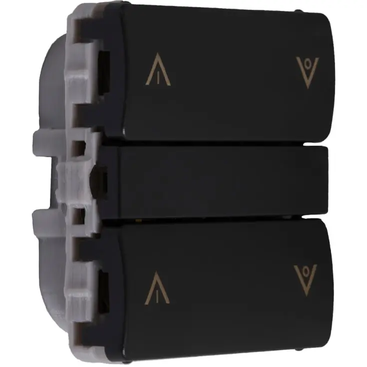 Helt ny - Smartkontakten Zigbee batteritryk til LK Fuga, tænd/sluk og op/ned, grå