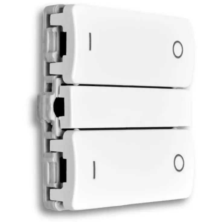 Leveres hurtigt - Smartkontakten Casambi batteritrykt til LK Fuga tænd/sluk og op/ned, hvid