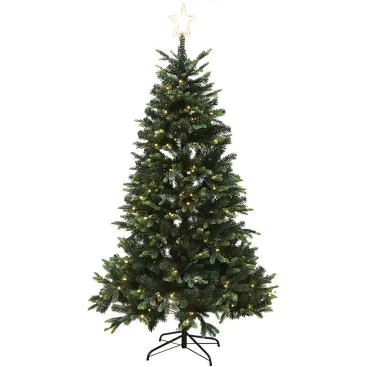 Netop kommet | Nordic Winter Lifa kunstigt juletræ med lys, 210 x 142 cm
