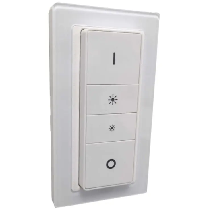 Superpris - Indsats til Philips Hue dimmer med LK Pure design ramme, hvid